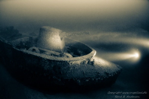 Uller WW2 Wreck in Sognefjord, Norway. Taken on 50m depth... by Rene B. Andersen 